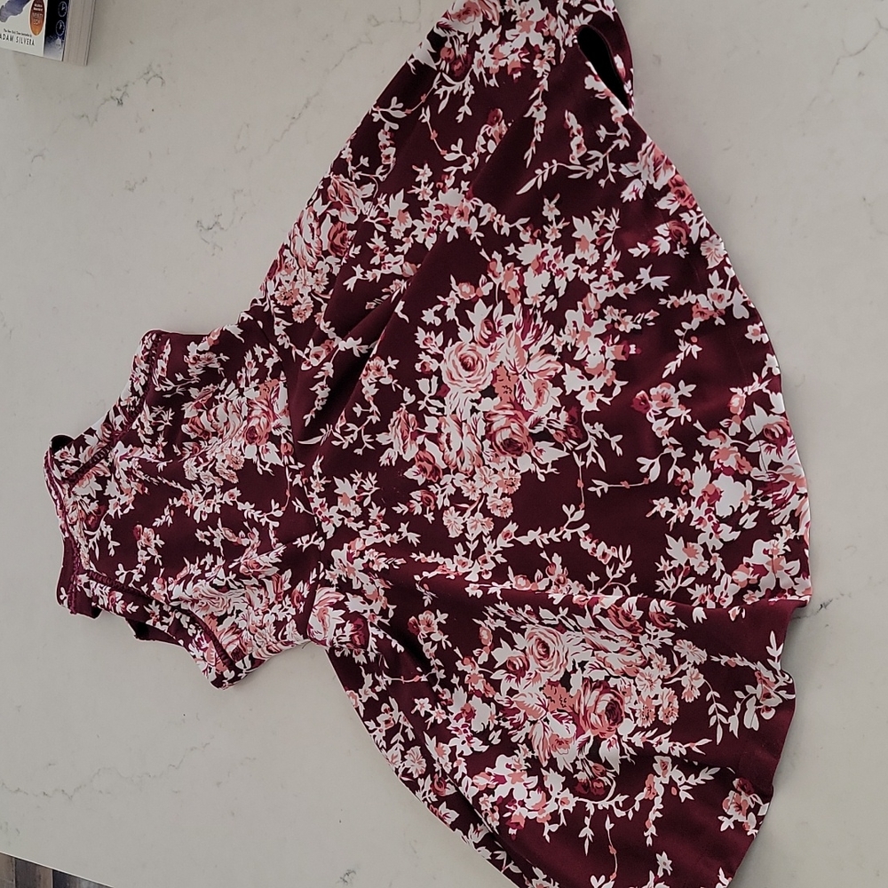 Floral halter dress
